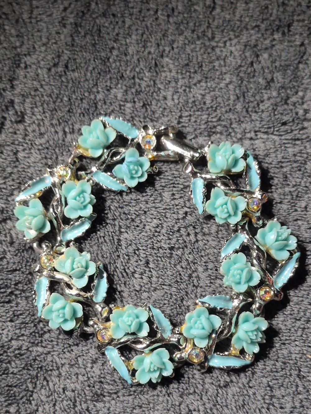 Turquoise Flower Vine Bracelet - Women Jewelry